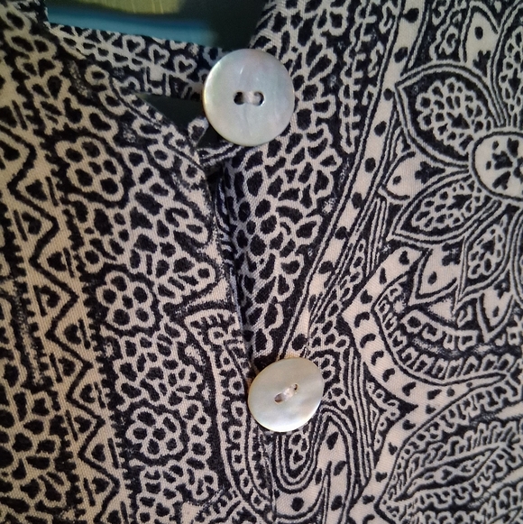 JBS 100% Rayon Boho Button Front Maxi Dress With Cutout Back - Picture 7 of 15